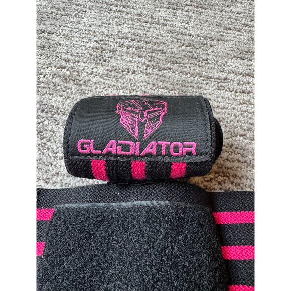 Gladiator Gym Wrist Wraps - Pink and Black - New in Box - Picture 6 of 6